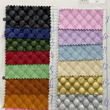 Elegant Crimson Red Premium Synthetic Leather Crafting Fabric - 30x135cm