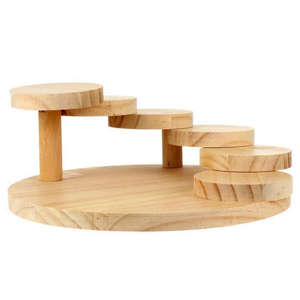 Elegant Japanese Wooden Serving Platter - Perfect for Sushi, Dim Sum, and Desserts