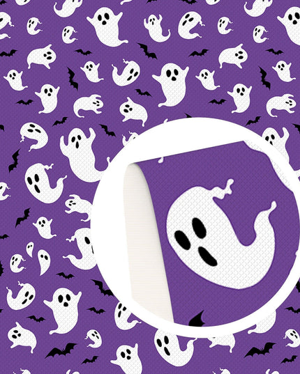 Halloween-Themed Leather Craft Sheets - Ghost & Pumpkin Designs for DIY Projects