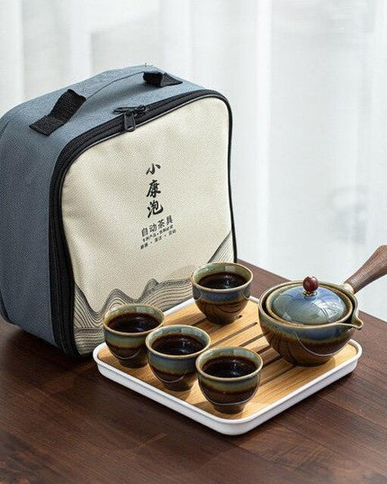 Revolutionary Lazy Kung Fu Auto-Spin Tea Set: Elevate Your Brewing Experience