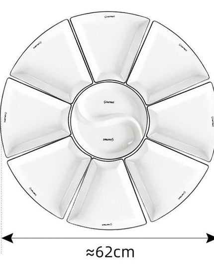 Luxurious 9-Piece Porcelain Dinnerware Collection