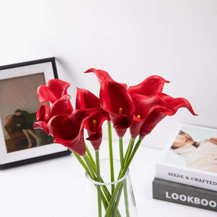 Lifelike Premium PU Calla Lily Artificial Flowers for Sophisticated Home Decor