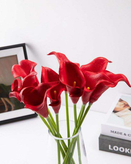 Lifelike Premium PU Calla Lily Artificial Flowers for Sophisticated Home Decor