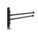 Stainless Steel Bathroom Towel Bar with Swivel Function and Integrated Hook