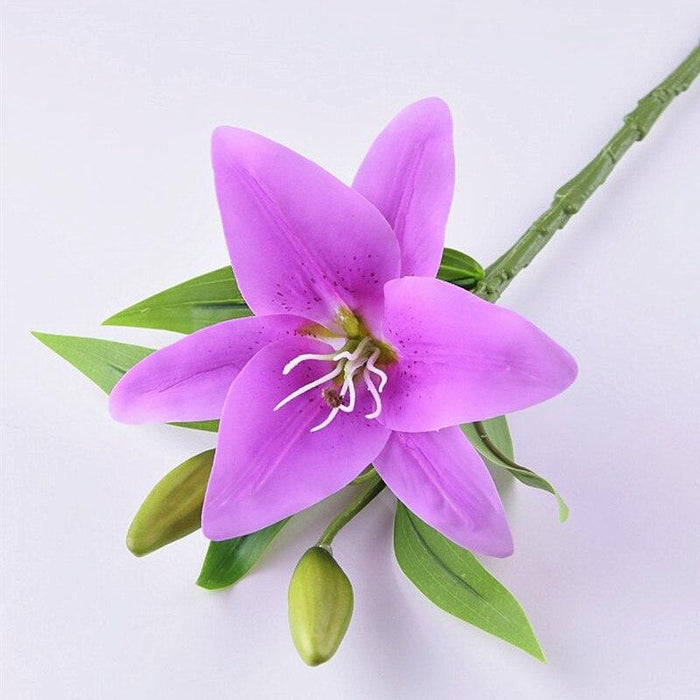 Elegant Lily Floral Arrangement: Stunning Artificial Flower Set for Home and Event Decor