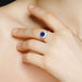 Gothic Elegance: Stunning Sapphire Ring with European and American Flair
