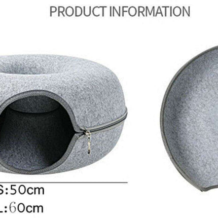 Purrfect Play Oasis: Versatile Cat Tunnel Bed with Training Features