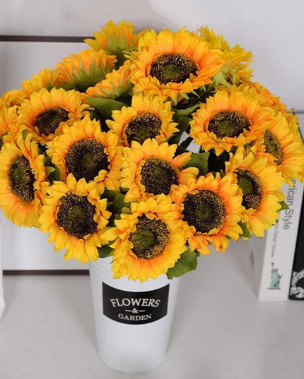 Luminous Sunflower Silk Collection: Elegant Floral Accents for Every Occasion