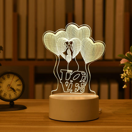 Enchanting 3D Illusion LED Night Light - Illuminate Your Space with Wonder