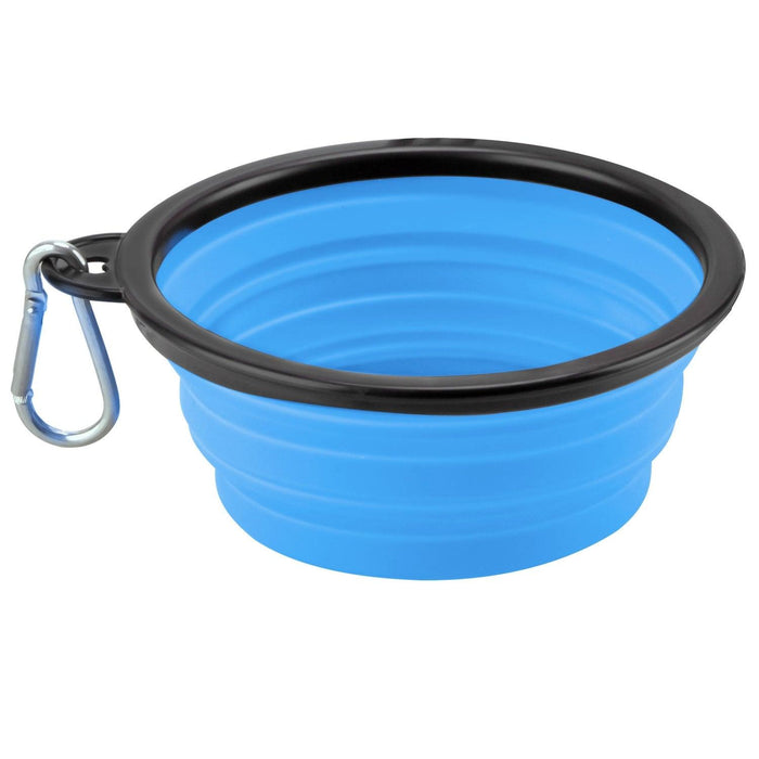 Portable Collapsible Silicone Dog Bowl with Adjustable Capacity for Pet Travel