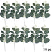 Elegant 12 Eucalyptus Leaves Bundle - Set of 10 Artificial Plastic Plants for Wedding and Home Decor
