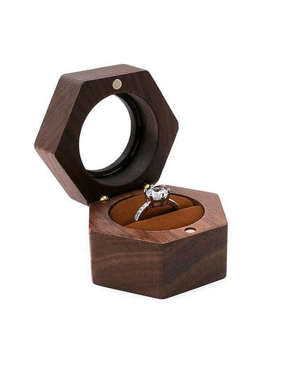 Vintage-Inspired Travel Jewelry Box with Ring Holder - Elegant Storage for Special Occasions