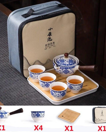 Revolutionary Spinning Porcelain Tea Set for Effortless Brewing