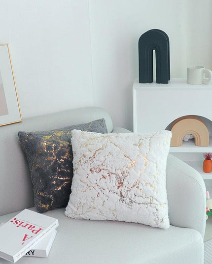 Nordic Elegance Luxe Cushion Cover Set in Timeless Black and Grey