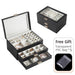 Double Layer Drawer Organizer with Clear Flip Lid: Jewelry Storage Box