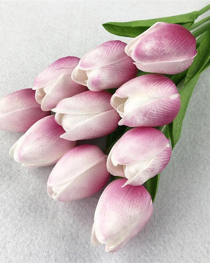 Elegant 10-Piece Faux Tulip Flower Set - Ideal for Weddings and Home Decor