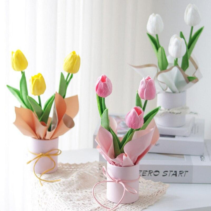 Elegant Rose Bouquet Mini Box Set for Sophisticated Event Decoration