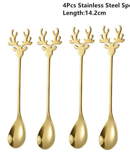 Joyful Holiday Spoon Set for Festive Dining