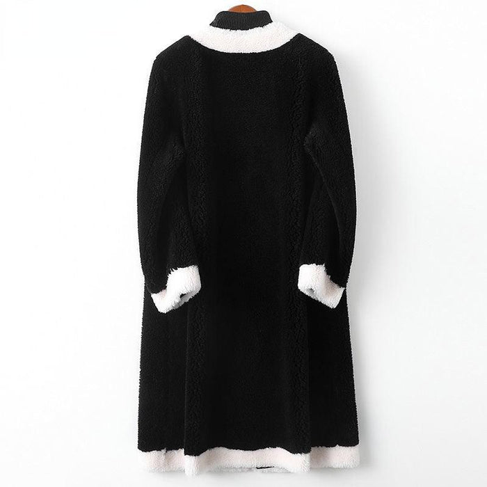 Opulent Winter Chic: Authentic Lamb Fur Coat for Supreme Warmth & Style