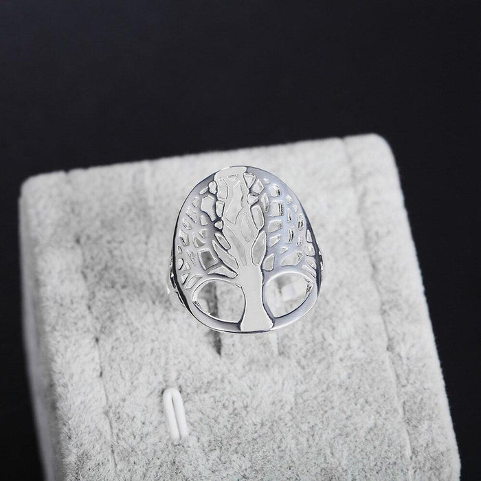 Sterling Silver Tree Rings - Luxury Unisex Fashion Accessories for a Touch of Elegance