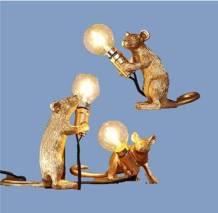 Whimsical Nordic Mouse LED Light - Artistic Home Accent