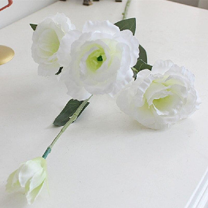 Nordic Floral Serenity: Eustoma and Platycodon Grandiflorum Silk Bouquet