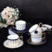 Golden Handled Ceramic Tea & Coffee Cup Set for a Luxurious Experience