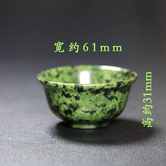 Jade Healing Teacup Set with Hand-Carved Design