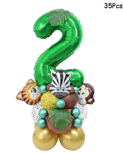 Jungle Safari Adventure Birthday Party Decor Kit - Complete Supplies for Kids’ Wild Celebration