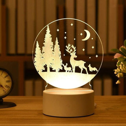 Enchanting 3D Illusion LED Night Light - Illuminate Your Space with Wonder