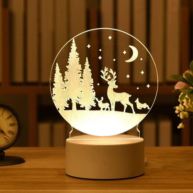 Enchanting 3D LED Night Light with USB - Perfect for Romantic Ambiance
Suggested Title: Magical 3D LED Night Light for a Cozy Atmosphere