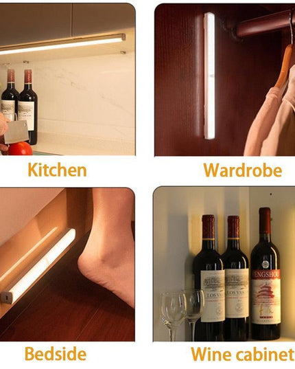 Smart Motion-Activated LED Under Cabinet Light with Dual Functionality
