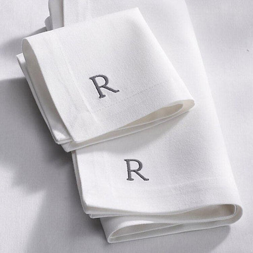 Premium 100% Cotton Wedding Monogrammed Table Linen Napkins with Hemstitch - Bulk order only