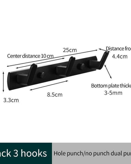 Over-the-Door Aluminum Hook Organizer: Stylish Storage Solution for Kitchen and Bathroom