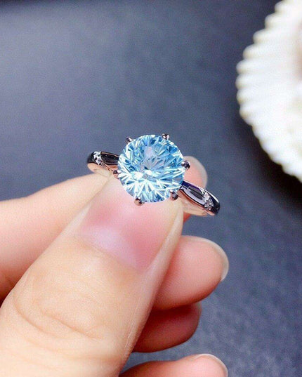 Chrysoprase and Diamond Gothic Statement Ring - Unisex Handcrafted Jewelry