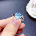Chrysoprase Gemstone Diamond Gothic Open Ring for Unique Unisex Style