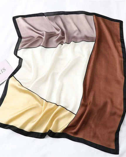 Elegant 70x70CM Printed Polyester Scarf for Timeless Style