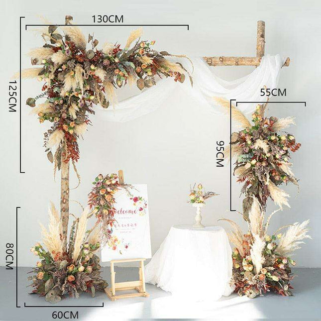 Frost-Kissed Pampas Grass Floral Oasis for Unforgettable Celebrations