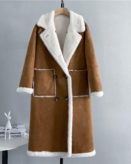 Luxurious Lamb Fur Elegance: The Ultimate Winter Coat for Style Enthusiasts