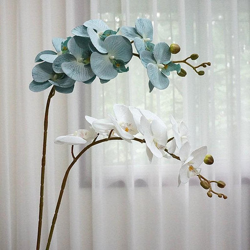 7 Heads Big Orchid branch silk artificial flower Xmas home decor plante artificielle fall decoration flores-0-Très Elite-champagne-Très Elite