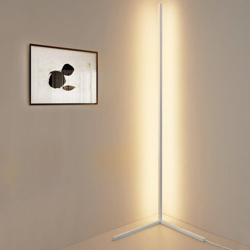Contemporary LED Corner Lamp with RGBW Lighting for Living Room and Bedroom