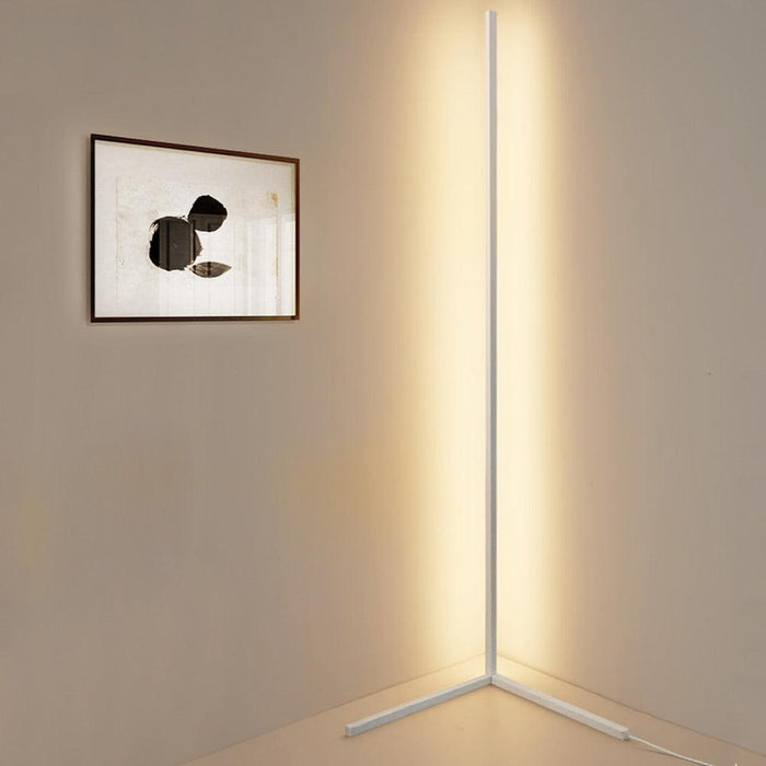 Contemporary LED Corner Lamp with RGBW Lighting - Stylish Illumination for Modern Living Areas