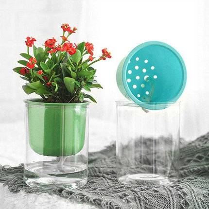Smart Self-Watering Indoor Planter Pot - Eco-Friendly PET Construction