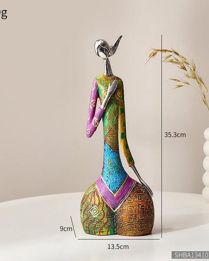 Vibrant Resin Abstract Sculpture for Modern Home Aesthetics