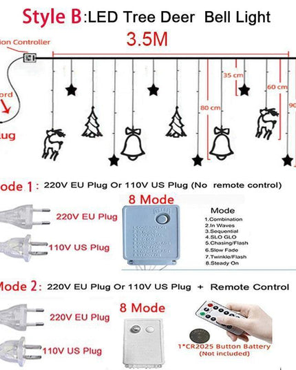 Celestial Dream LED Moon and Star String Lights for Whimsical Decor
