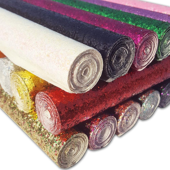 Glistening Gold, Ruby, and Onyx Faux Leather Crafting Roll - Unleash Your Imagination