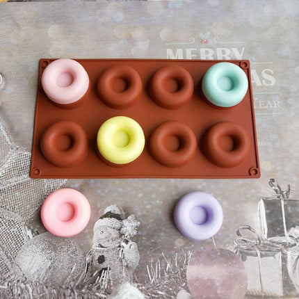 Versatile 8-Cavity Silicone Baking Mold for Irresistible Desserts