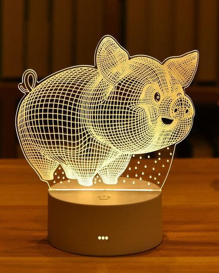 Enchanting 3D Illusion LED Night Light - Illuminate Your Space with Wonder