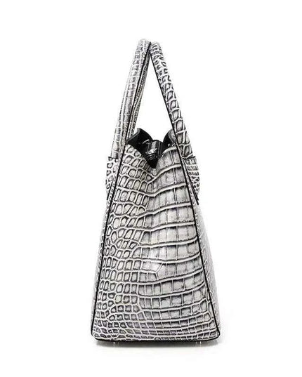 Exquisite Alligator Pattern Leather Tote for Elegant Women