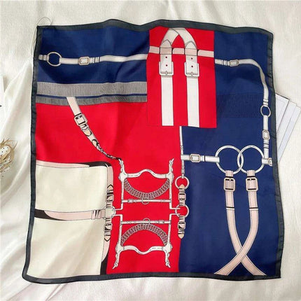 Elegant 70x70CM Printed Polyester Scarf for Timeless Style